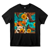 Cowboy Boots And Hat Seamless Pattern Heavy Core Tee | Teevron
