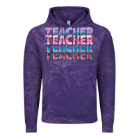 Cloud Purple teacher stacked Vintage Hoodie - NancyCooperArtShop