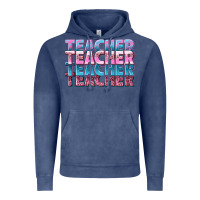 Vintage Denim teacher stacked Vintage Hoodie - NancyCooperArtShop