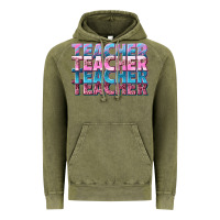 Vintage Olive teacher stacked Vintage Hoodie - NancyCooperArtShop