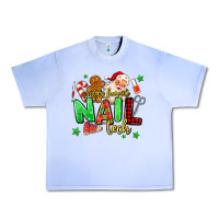 Grape Ice santas favorite nail tech Urban Heavy Tee - MaliasSmallBusiness