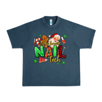 Midnight Navy santas favorite nail tech Urban Heavy Tee - MaliasSmallBusiness