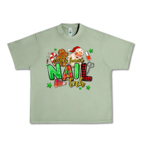 Oil Green santas favorite nail tech Urban Heavy Tee - MaliasSmallBusiness