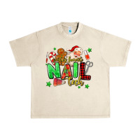 Sandshell santas favorite nail tech Urban Heavy Tee - MaliasSmallBusiness