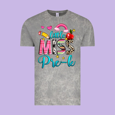 Little Miss Pre K Vintage Tee Designed By Nancycooperartshop