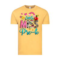 Vintage Mustard little miss pre k Vintage Tee - NancyCooperArtShop