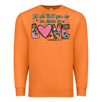 Carrot let all that you do be done in love Premium Sweatshirt - OliviaCreatesArt