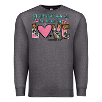 Charcoal Heather let all that you do be done in love Premium Sweatshirt - OliviaCreatesArt