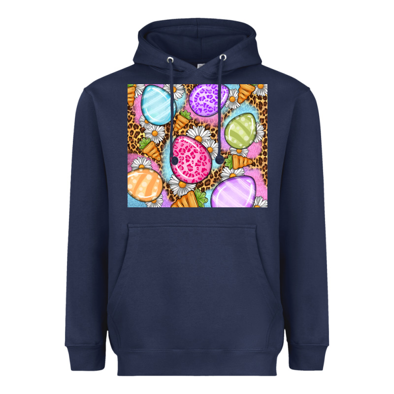 Easter Eggs Daisies Carrots Heavyweight Hoodie by OliviaCreatesArt | Teevron