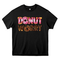 Black donut worry with donut Heavy Core Tee - AdoDesignShop