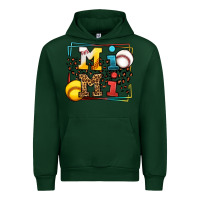 Forest Green Baseball and Softball mimi Urban Hoodie - LillyAllenDesigns