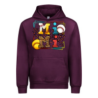 Mauve Wine Baseball and Softball mimi Urban Hoodie - LillyAllenDesigns