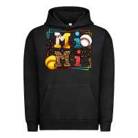 Pigment Black Baseball and Softball mimi Urban Hoodie - LillyAllenDesigns