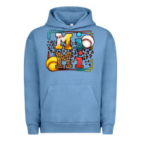 Pigment Pebble Blue Baseball and Softball mimi Urban Hoodie - LillyAllenDesigns
