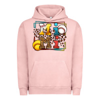Pigment Salmon Baseball and Softball mimi Urban Hoodie - LillyAllenDesigns