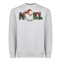 Heather Grey noel santa claus Heavyweight Sweatshirt - Jasminsmagicworld