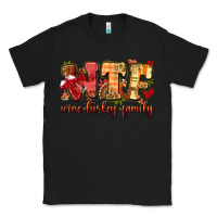 Black funny thanksgiving wine turkey family Classic Tee - MaliasSmallBusiness