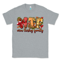 Heather Grey funny thanksgiving wine turkey family Classic Tee - MaliasSmallBusiness