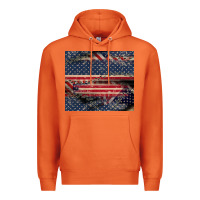 Carrot American flag stitches Premium Hoodie - CowGirlArtShop
