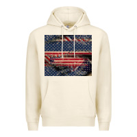 Tofu American flag stitches Premium Hoodie - CowGirlArtShop