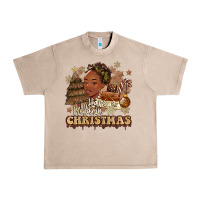 French Oak have a melanin christmas  black woman Urban Heavy Tee - MaliasSmallBusiness