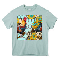 Arona western rooster seamless pattern Heavy Core Tee - BundleAndBundleShop