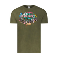 Vintage Olive it takes a big heart to shape little mind teacher Vintage Tee - NancyCooperArtShop