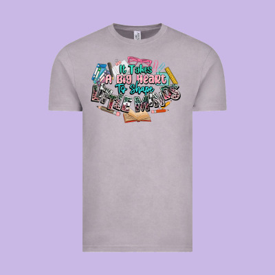 It Takes A Big Heart To Shape Little Mind Teacher Vintage Tee Designed By Nancycooperartshop