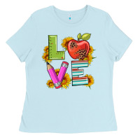Love With Pen And  Serape Leopard Ladies Tee | Teevron
