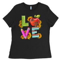 Black love with pen and  serape leopard Ladies Tee - Artiststas