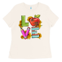 Bone love with pen and  serape leopard Ladies Tee - Artiststas