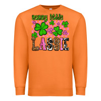 Carrot St. Patrick's Day Sassy little lassie Premium Sweatshirt - OliviaCreatesArt