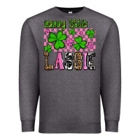 Charcoal Heather St. Patrick's Day Sassy little lassie Premium Sweatshirt - OliviaCreatesArt