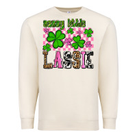 Sandshell St. Patrick's Day Sassy little lassie Premium Sweatshirt - OliviaCreatesArt