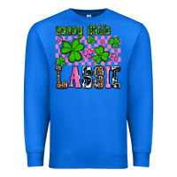 True Royal St. Patrick's Day Sassy little lassie Premium Sweatshirt - OliviaCreatesArt