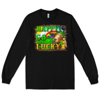 Black happy go lucky goat Long Sleeve Tee - RanaPortraitStore