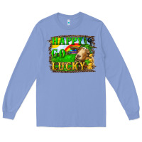 Colony Blue happy go lucky goat Long Sleeve Tee - RanaPortraitStore