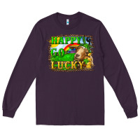 Plum happy go lucky goat Long Sleeve Tee - RanaPortraitStore