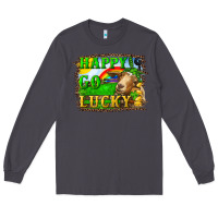Smoke happy go lucky goat Long Sleeve Tee - RanaPortraitStore