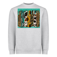Heather Grey western brushstroke tumbler Heavyweight Sweatshirt - Jasminsmagicworld