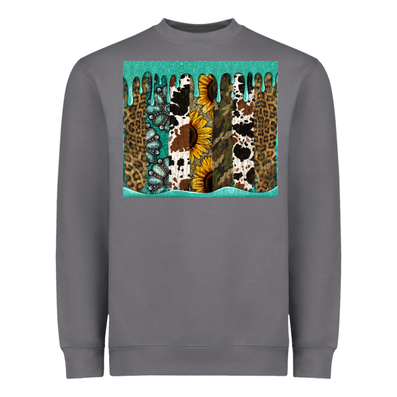 Western Brushstroke Tumbler Heavyweight Sweatshirt by Jasminsmagicworld | Teevron