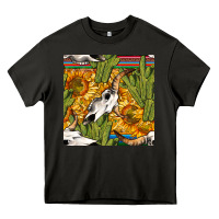 Asphalt western bull skull seamless pattern Heavy Core Tee - BundleAndBundleShop
