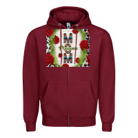 Burgundy mexican mom with roses Zipper Hoodie - TumblerDesignByShophia