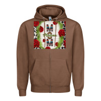 Chestnut mexican mom with roses Zipper Hoodie - TumblerDesignByShophia