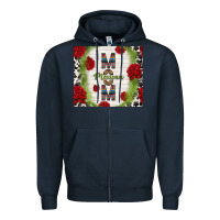Navy mexican mom with roses Zipper Hoodie - TumblerDesignByShophia