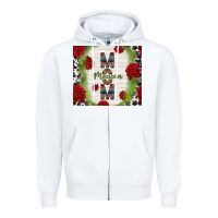 White mexican mom with roses Zipper Hoodie - TumblerDesignByShophia