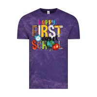 Cloud Purple happy first day of school Vintage Tee - NancyCooperArtShop