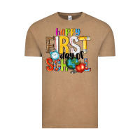 Vintage Coffee happy first day of school Vintage Tee - NancyCooperArtShop