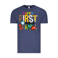 Vintage Denim happy first day of school Vintage Tee - NancyCooperArtShop