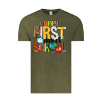 Vintage Olive happy first day of school Vintage Tee - NancyCooperArtShop